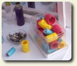 CDHM found objects made into dollhouse miniatures