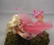 CDHM artisan Deborah Rivera of Enchantasia created this hand sculpted 1:12 scale pink fairy