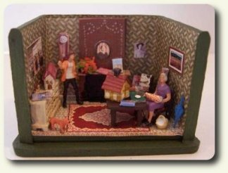 CDHM category feature, CDHM The Miniature Way, June 2010 Dollhouse Tourism featuring Karin Caspar dollhouses