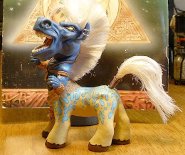 CDHM Miniature Forum member John Allard, nickname mindstorm sculpted this fantasy horse in 1:12 scale