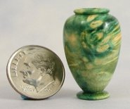 CDHM artisan Mike Juza of Juza Miniatures turns exotic woods and acrylics creating vases, jugs, bowls in 1:48 scale, 1:24 scale and 1:12 scale