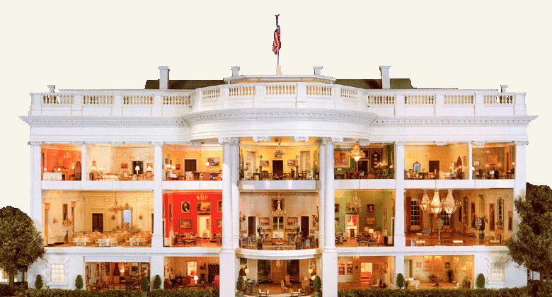 white house miniature