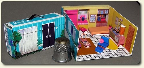 CDHM category feature dollhouse tourism, CDHM The Miniature Way, August 2010 featuring Paperminis by CDHM Artisan Ann Vanture