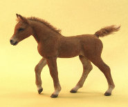 CDHM artisan and IGMA Fellow Kerri Pajutee sculpted and furred this foal in 1:12 scale