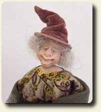 CDHM Adora Bella Minis creates witch and wizard dolls and character dolls in 1:12 scale for the dollhouse miniature collector