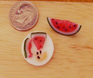 CDHM Miniature Forum member supercar8 made this 1:12 scale watermelon for the dolls house