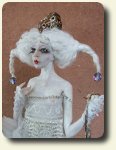 Steampunk art doll by Nefer Kane, 1:12 scale handmade paperclay art dolls