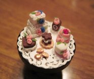 CDHM artisan Agnes Turpin creates 1/12 scale foods for the dolls house