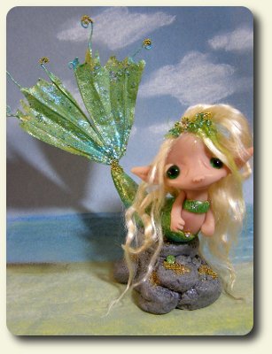 CDHM artisan Amber Matthies creating under the business name of Trollflings creates fantasy art dolls and trolls