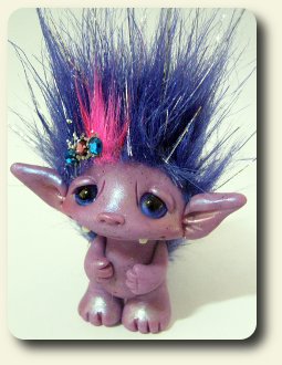 CDHM artisan Amber Matthies creating under the business name of Trollflings creates fantasy art dolls and trolls