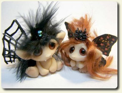 CDHM artisan Amber Matthies creating under the business name of Trollflings creates fantasy art dolls and trolls