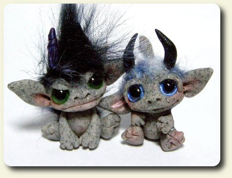 CDHM artisan Amber Matthies creating under the business name of Trollflings creates fantasy art dolls and trolls