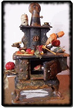 CDHM artisan Karin Caspar of KC Design Miniatures makes 1:12 scale furniture and dollhouse miniature foods