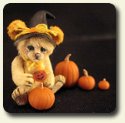 Halloween bear and bunny in 1:12 scale by CDHM Artisan Aleah Klay