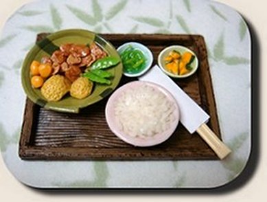 CDHM artisan Pauline Chan creating under the business name of P's Design Miniatures creates handmade dollhouse miniature foods