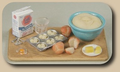 CDHM artisan Ann Fisher makes 1:12 scale foods for the dollhouse miniature collector