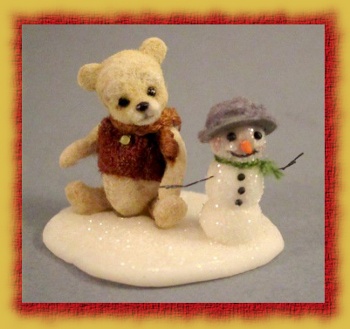 CDHM Artisan Aleah Klay, polymer clay animals including pooh, teddy bears, fantasy animals in 1:12 scale miniature