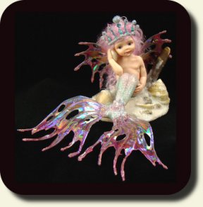 CDHM Artisan Cheri Desiree creates handmade sculpted 1:12 dolls in dollhouse scale including fairies, animals and character dolls