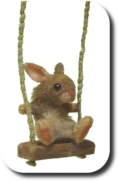 CDHM Artisan Kristy Taylor sculpts 1:12 scale character dolls including mice, bunny, bears, lions and other animals in dollhouse miniature scale