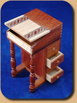 CDHM Artisan Tom Walden dollhouse miniature furniture maker in 1:12 scale, custom furniture