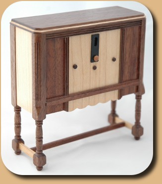 CDHM Artisan Tom Walden dollhouse miniature furniture maker in 1:12 scale, custom furniture