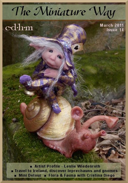 CDHM dollhouse miniature the miniature way imag  magazine, CDHM The Miniature Way magazine, March 2011, Issue 14