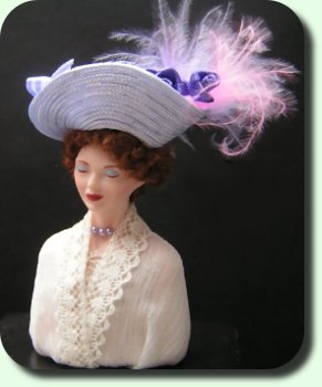 CDHM Artisan Mary Williams creates handmade sculpted 1:12 dolls in dollhouse scale including character dolls