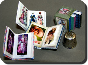 CDHM Artisan Ann Vanture creating dollhouse miniatures from printed high quality paper