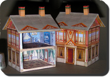 CDHM Artisan Ann Vanture creating dollhouse miniatures from printed high quality paper