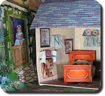 CDHM Artisan Ann Vanture creating dollhouse miniatures from printed high quality paper