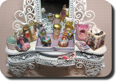 CDHM Artisan Ann Vanture creating dollhouse miniatures from printed high quality paper