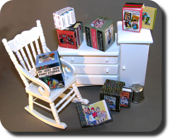 CDHM Artisan Ann Vanture creating dollhouse miniatures from printed high quality paper