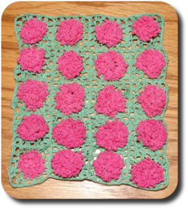CDHM Artisan Michelle Osinski of Tiffsniffer's Tiny Things creates hand crocheted 1:12 scale bedding, including blankets from micro crochet stitches