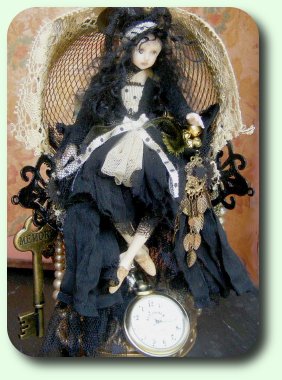 CDHM Artisan Kim Fillio hand sculpts 1:12 dolls and fairies in dollhouse scale