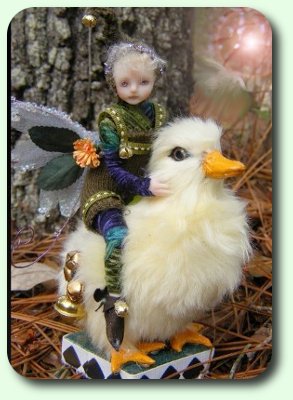 CDHM Artisan Kim Fillio hand sculpts 1:12 dolls and fairies in dollhouse scale
