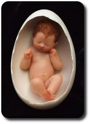 CDHM Artisan Camille Allen hand sculpts 1:12 baby dolls