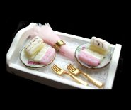 CDHM Artisan Diane Gregory creating dollhouse miniature scale food