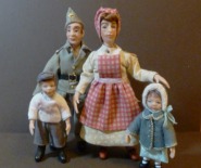 1:12 Character dolls by CDHM Artisan Marion of Miniature Marvels