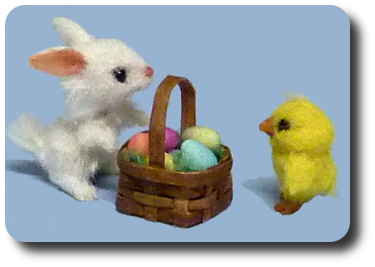 CDHM Artisan Kristy Taylor creating dollhouse miniatures animals in 1:12 scale