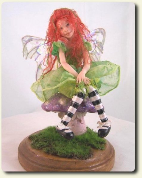 CDHM artisan Phyllis Morrow art dolls and polymer clay dragons