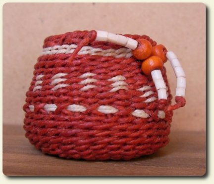 CDHM artisan Lidi Stroud 1:12 scale handmade baskets