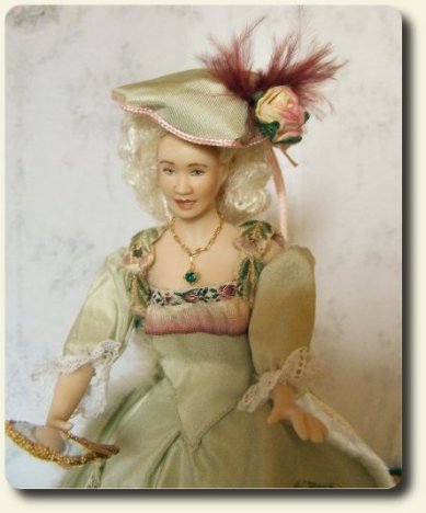 CDHM artisan Beatrice Thierus 1:12 scale porcelain dolls