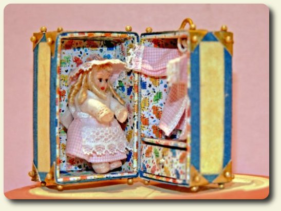 CDHM artisan Christiane Lourier of Chris Miniatures 1:12 scale platters