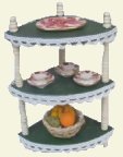 CDHM artisan Valbuena Miniaturas, miniature hand painted dollhouse furniture