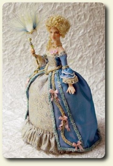 CDHM artisan Elisa Fenoglio, 1700's porcelain doll