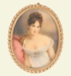 The History of Miniatures showing miniature portraits