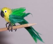 cdhm dollhouse miniature forum, Mary EJ creates 1:12 scale parrot from a free dollhouse miniature tutorial