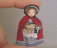cdhm dollhouse miniature forum, Debbie Dixon-Paver aka Debbie Cooper Dolls, porcelain doll in 1:24 scale