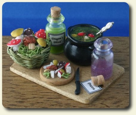 CDHM artisan Hazel Parr of Kitty's Kitchen in Miniatures