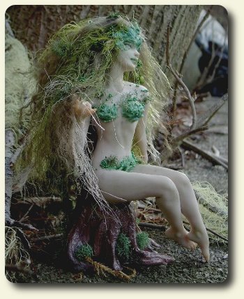 Hand sculpted artdoll fairy by CDHM artisan Molly Stanton